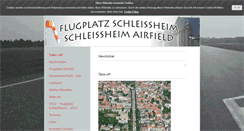 Desktop Screenshot of flugplatz-schleissheim.de